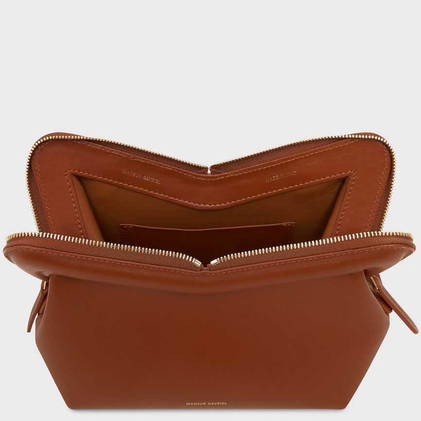 Women's Mansur Gavriel Mini M Frame Crossbody Bags Dark Brown | AU 4097XB